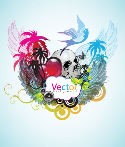 free vector Music theme vector the trend